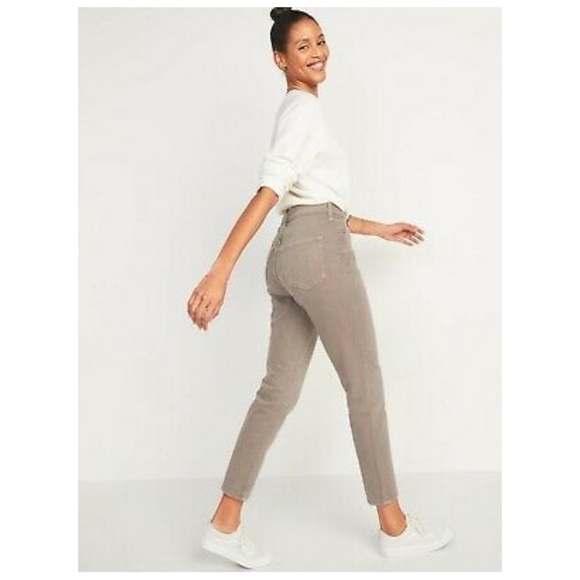 [ Sold ] NWT High-Waisted O.G. Straight Mineral-Dye Jeans, Size 10 - Picture 2 of 7